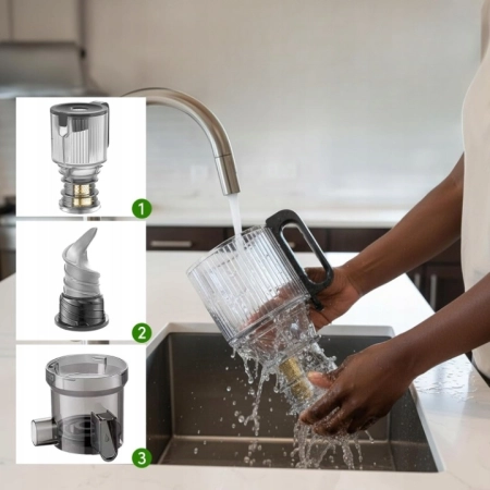 Sokowirówka Anybear Do Całych Owoców 124mm 350W Ciemnoszara BPA Free