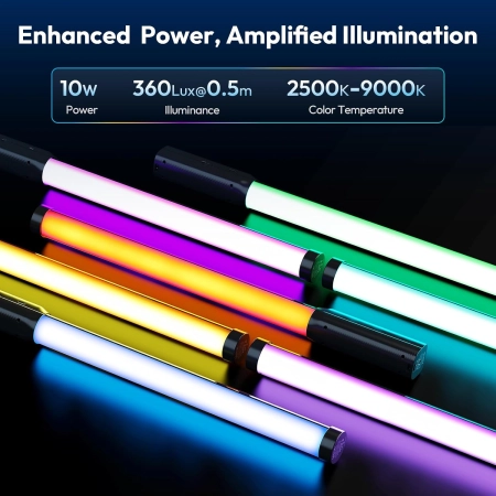 Lampa wideo ULANZI VL119 RGB 360 luksów akumulator 3300 mAh 2500-9000 K