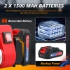 Pompa Mxmoonant Bezprzewodowa 260 W 50 l/min 2 baterie litowe 1500 mAh