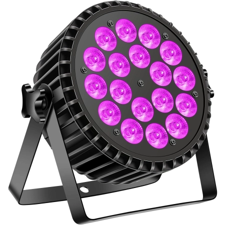 Reflektor DELIBANG zq01137 200W LED Par RGB UV 18 LED DMX-4/8CH