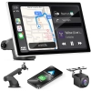 9-CALOWY BEZPRZEWODOWY APPLE CARPLAY I ANDROID CAR GPS BLUETOOTH FM AUX