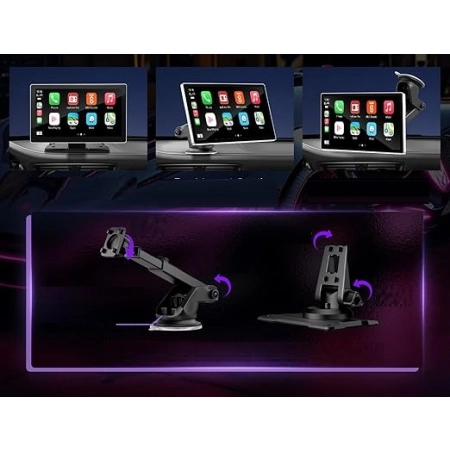 9-CALOWY BEZPRZEWODOWY APPLE CARPLAY I ANDROID CAR GPS BLUETOOTH FM AUX