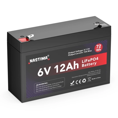 NASTIMA LiFePO4 6V 12Ah akumulator litowo-żelazowo-fosforanowy