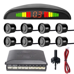 MOCNT 8 Czujników Parkowania Cofania LED LCD