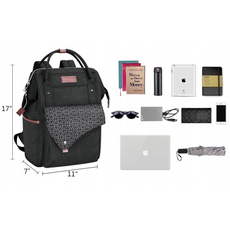 KROSER Plecak na laptopa 40 cm czarny