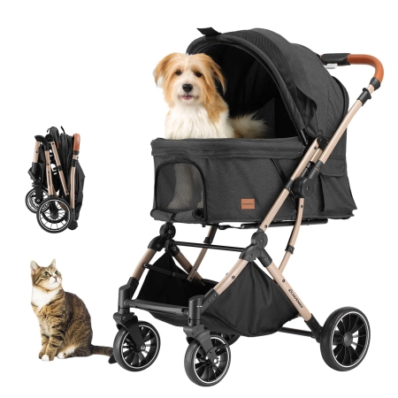Wózek dla psa kota EchoSmile 4 w 1 składany do 20 kg