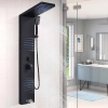 System prysznicowy TVTIUO czarny LED hydromasaż 4 funkcje