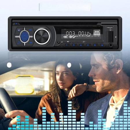 Radio samochodowe CAMECHO A3643 1Din Bluetooth 5.1 z CD DVD Smart