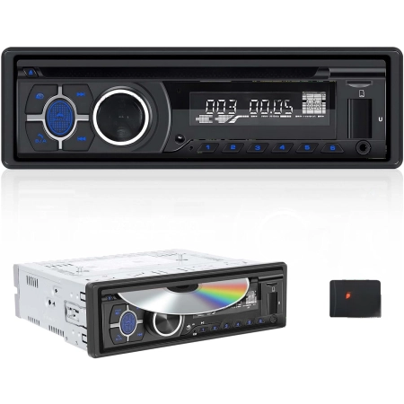 Radio samochodowe CAMECHO A3643 1Din Bluetooth 5.1 z CD DVD Smart