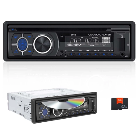 Radio samochodowe CAMECHO A3643 1Din Bluetooth 5.1 z CD DVD Smart