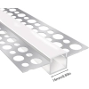 Profil aluminiowy LEDLightsWorld LED zestaw 4x1m mleczny dyfuzor 12 mm