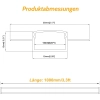 Profil aluminiowy LEDLightsWorld LED zestaw 4x1m mleczny dyfuzor 12 mm