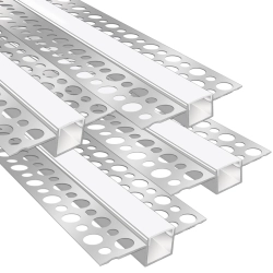 Profil aluminiowy LEDLightsWorld LED zestaw 4x1m mleczny dyfuzor 12 mm Profil aluminiowy LEDLightsWorld LED zestaw 4x1m mleczny dyfuzor 12 mm