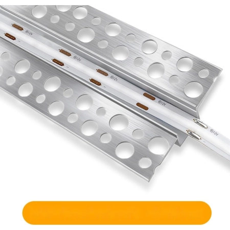 Profil aluminiowy LEDLightsWorld LED zestaw 4x1m mleczny dyfuzor 12 mm
