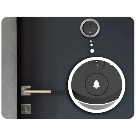Dzwonek do drzwi z wizjerem EZVIZ DP2C Full HD bezprzewodowy 155° microSD