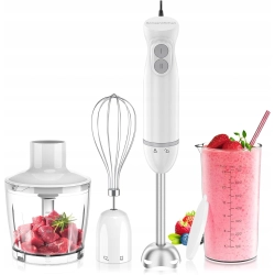 Bonsenkitchen 1000 W elektryczny blender ręczny ze stali nierdzewnej 4 IN 1