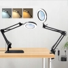 Lampa LED SAVSOO Zacisk 8X Lupa 3 Tryby Kolorów Ramię Uchylnym