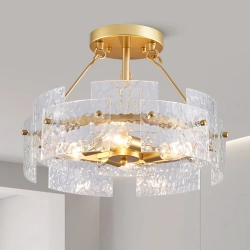 Lampa sufitowa Majhoiw Złoty Ø 40 cm 4 świateł E14 nowoczesna do wnętrz