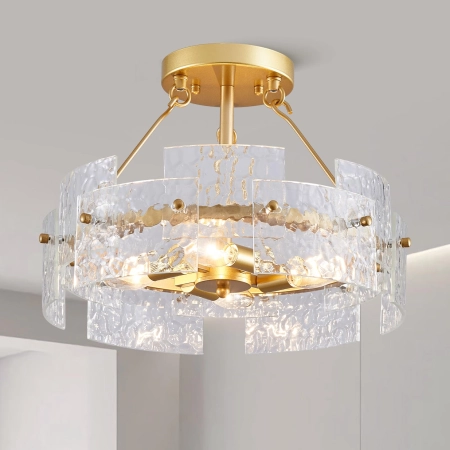 Lampa sufitowa Majhoiw Złoty Ø 40 cm 4 świateł E14 nowoczesna do wnętrz