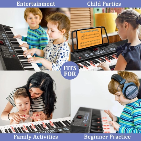 Keyboard Vangoa VGK611 61 klawiszy przenośny kontroler MIDI