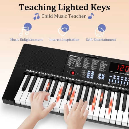 Keyboard Vangoa VGK611 61 klawiszy przenośny kontroler MIDI