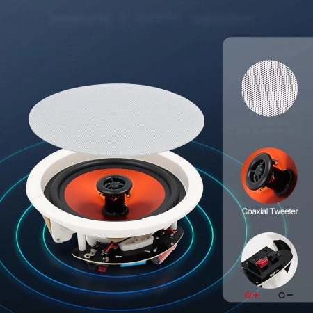 Głośniki Bluetooth STUDIOFINIX 6,5 Przenośne Wysoka Jakość Dźwięku 4szt