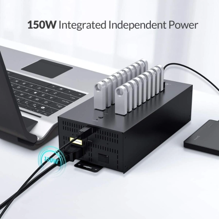 ORICO Przemysłowy koncentrator USB 20-portowy USB 2.0 o mocy 150 W