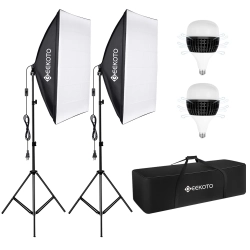 Softbox GEEKOTO Zestaw Oświetleniowy 50x70cm Studio Fotograficzne 2 Szt