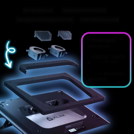KLIM MISTRAL PODSTAWKA CHŁODZĄCA DO LAPTOPA  WENTYLATOR RGB