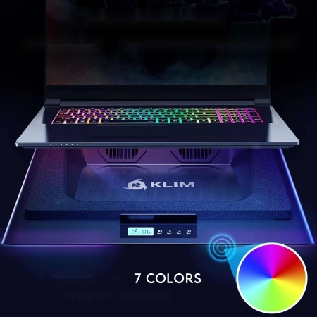 KLIM MISTRAL PODSTAWKA CHŁODZĄCA DO LAPTOPA  WENTYLATOR RGB