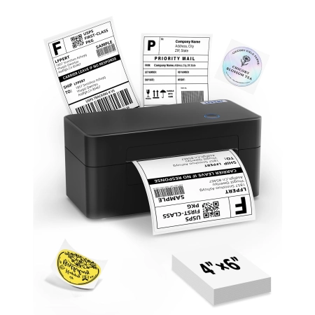 Drukarka etykiet LEPERT DB402 4x6 termiczna USB do Shopify Windows Mac