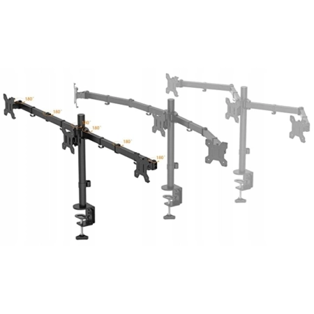 Bontec MDM003 Uchwyt Ramię Wieszak Na 3 Monitory