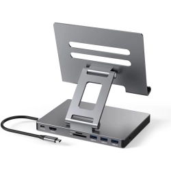 Stacja dokująca USB C 9w1 iPad Pro Air HDMI 4K PD Składana BKELHS Gray
