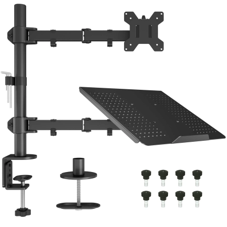 BONTEC MDM001B LT/MN Uchwyt z tacą na LAPTOPA VESA 75 100 do 10 kg 13 - 32"