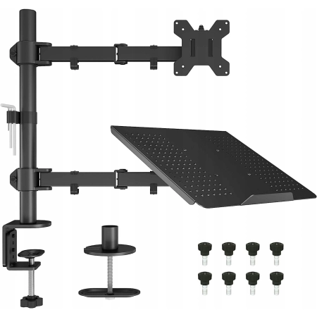 BONTEC MDM001B LT/MN Uchwyt z tacą na LAPTOPA VESA 75 100 do 10 kg 13 - 32
