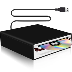 Odtwarzacz NHOPEEW Zewnętrzny USB-CD/DVD Plug & Play USB 2.0 do samochodu