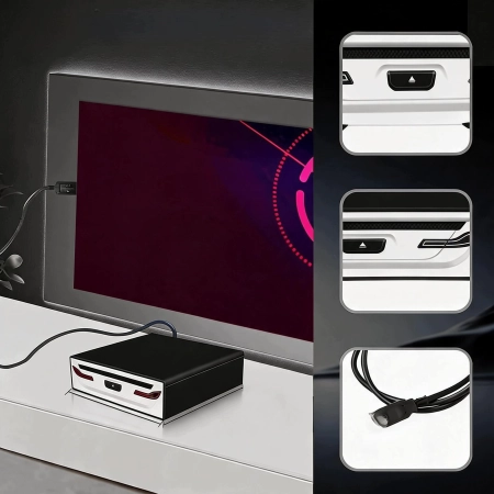 Odtwarzacz NHOPEEW Zewnętrzny USB-CD/DVD Plug & Play USB 2.0 do samochodu