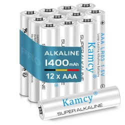 Baterie alkaliczne AAA 12 sztuk długa żywotność baterii AAA 1,5 V 1400 mAh,