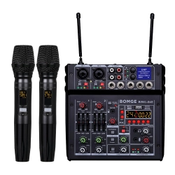 Bomge 04E karaoke mikser audio, 4-kanałowy mikser