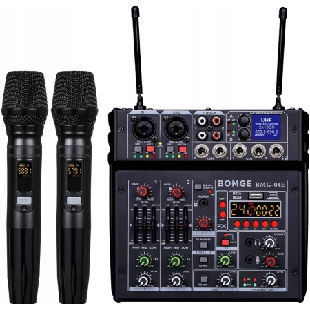 Bomge 04E karaoke mikser audio, 4-kanałowy mikser
