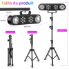 Lampa DJ z statywem UKING zq05156  belka strobo pilot stojak