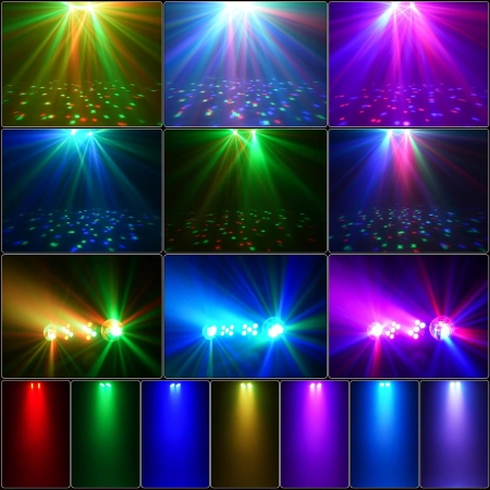 Lampa DJ z statywem UKING zq05156  belka strobo pilot stojak