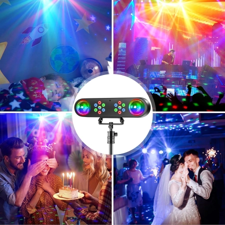 Lampa DJ z statywem UKING zq05156  belka strobo pilot stojak