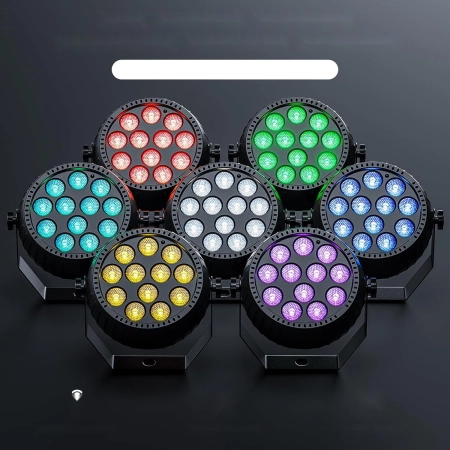 Zestaw 4 bezprzewodowych reflektorów ZQ01632 RGB Par 12 z pilotem