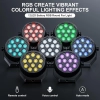 Zestaw 4 bezprzewodowych reflektorów ZQ01632 RGB Par 12 z pilotem