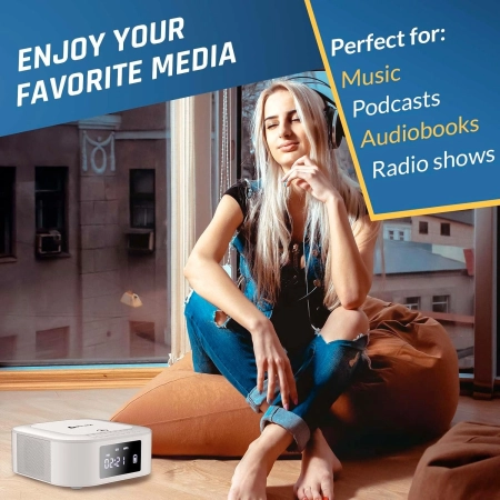 BOOMBOX RADIOODTWARZACZ KLIM E1 ODTWARZACZ CD USB EKRAN LCD ZESTAW STEREO