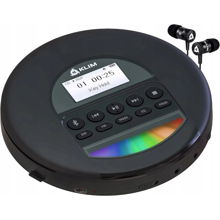 Odtwarzacz CD MP3 KLIM Nomad Discman z akumulatorem i słuchawkami