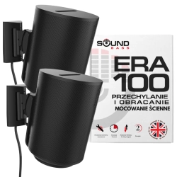 Uchwyt ścienny czarny kompatybilny z głośnikami Sonos ERA 100 ERA100 2szt