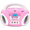 Klim Candy Boombox odtwarzacz CD dla dzieci różowy