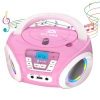 Klim Candy Boombox odtwarzacz CD dla dzieci różowy